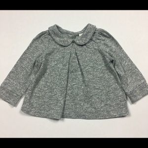 Girls Gap Gray Top Size 6-12 months
